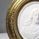 Religious wall medallion Christ plaster antique 19th century Louis XVI style 19th century