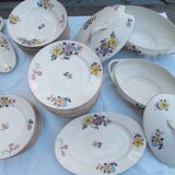 44-piece vintage Limoges porcelain service from 1970