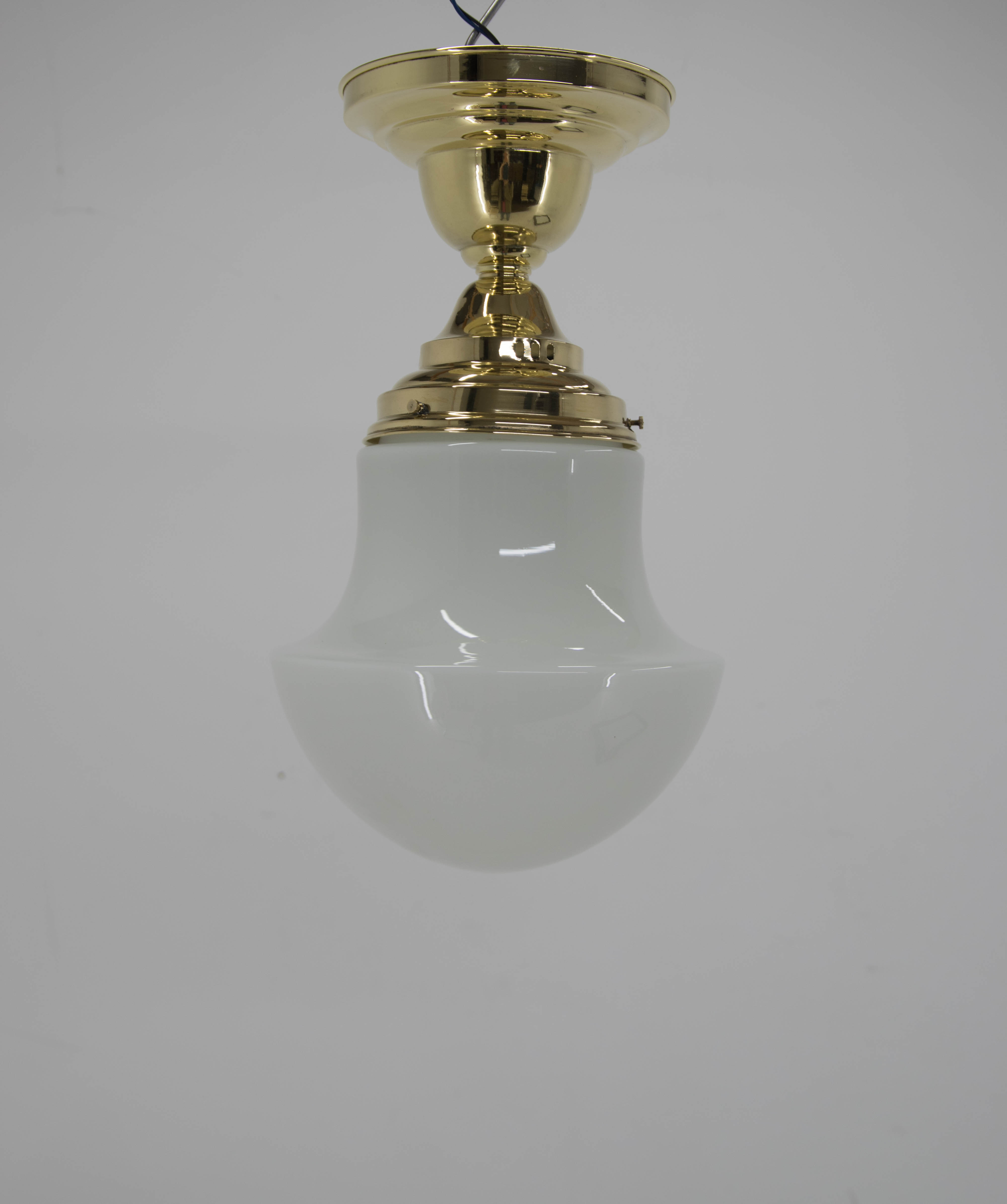 Art nouveau flush mount, 1910s, restored