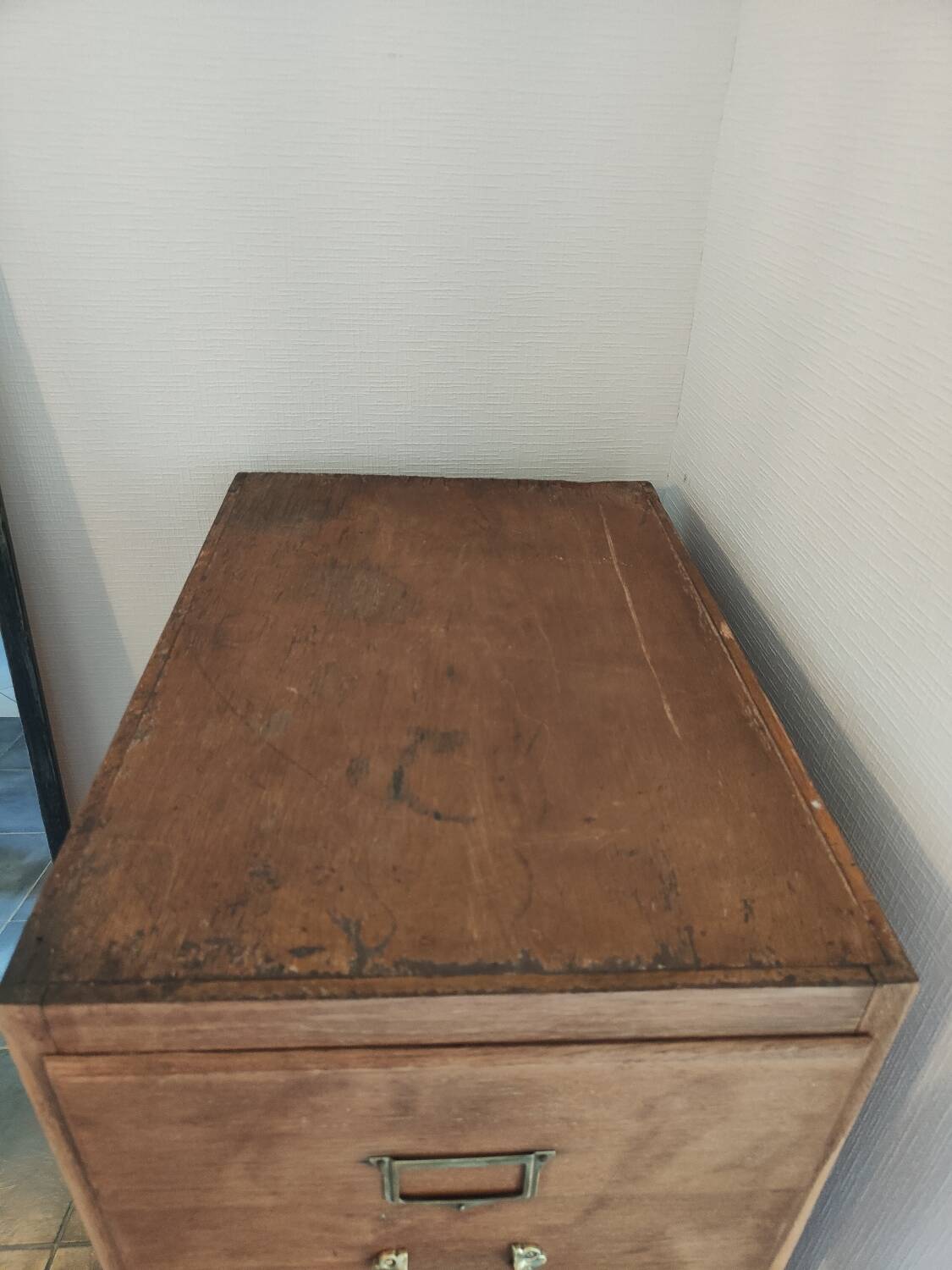 Classeur ancien en bois