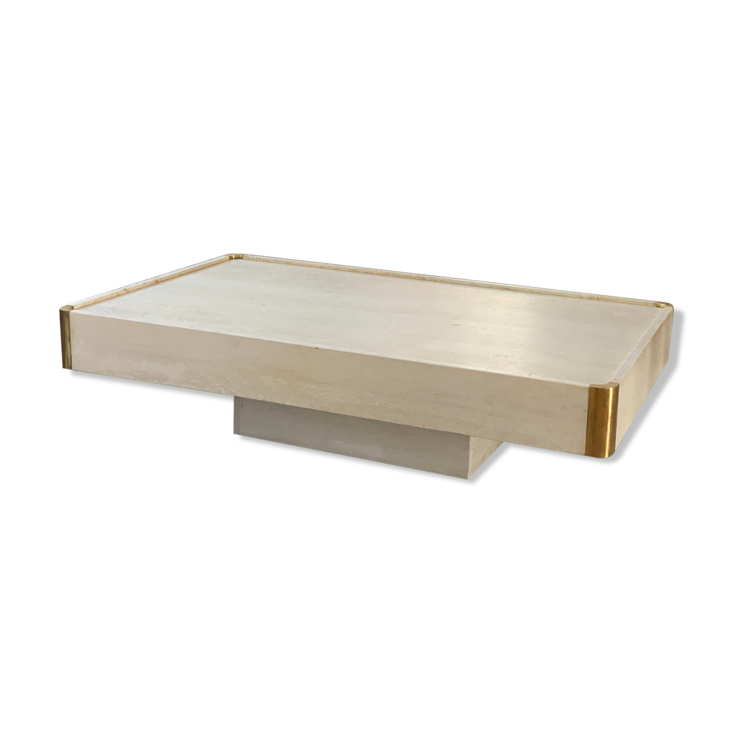 Travertine coffee table Mario Sabot
