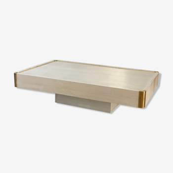 Table basse travertin Mario Sabot