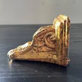 Small console in gilded plaster