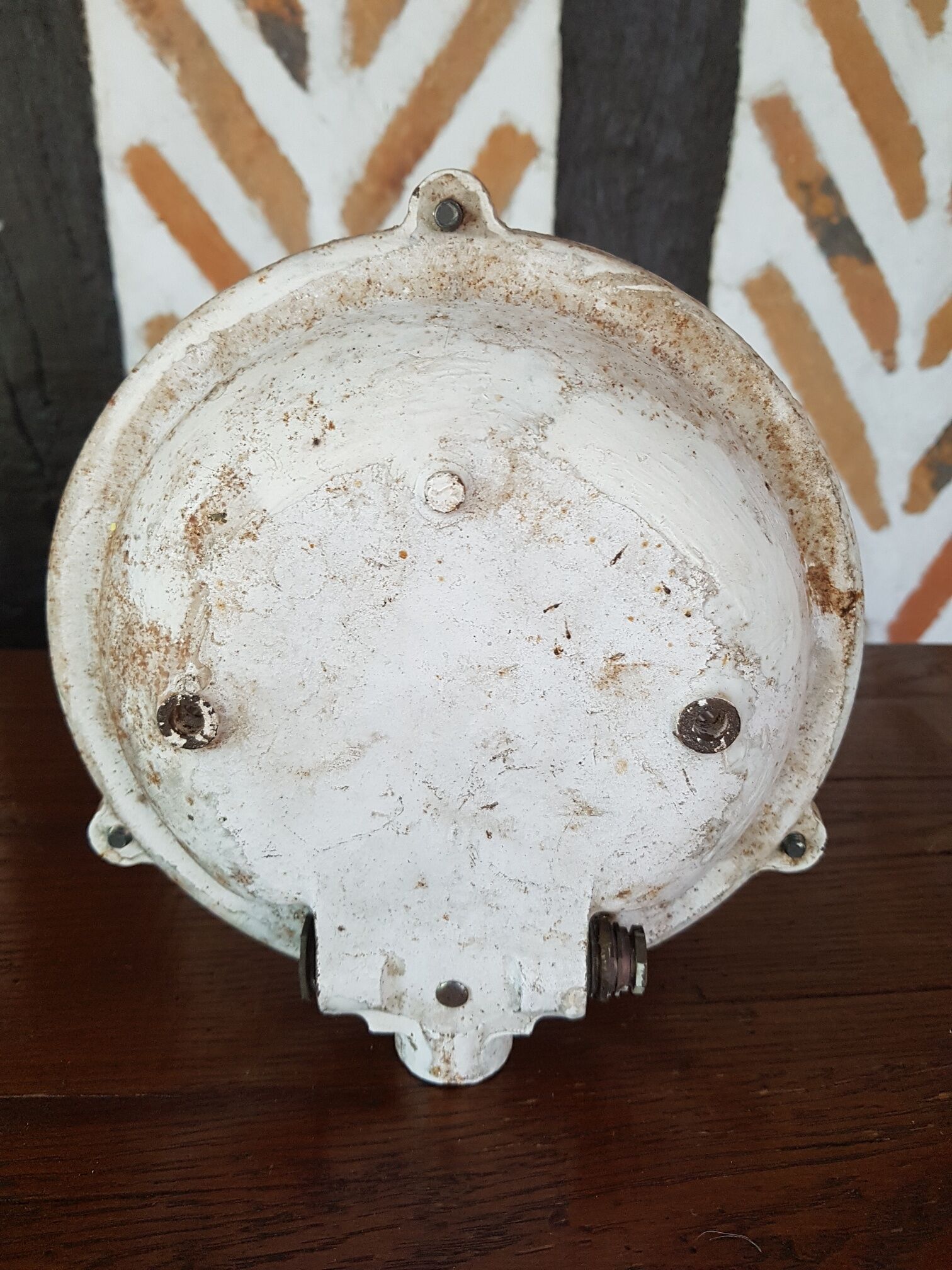 Industrial ceiling light with a window 1970