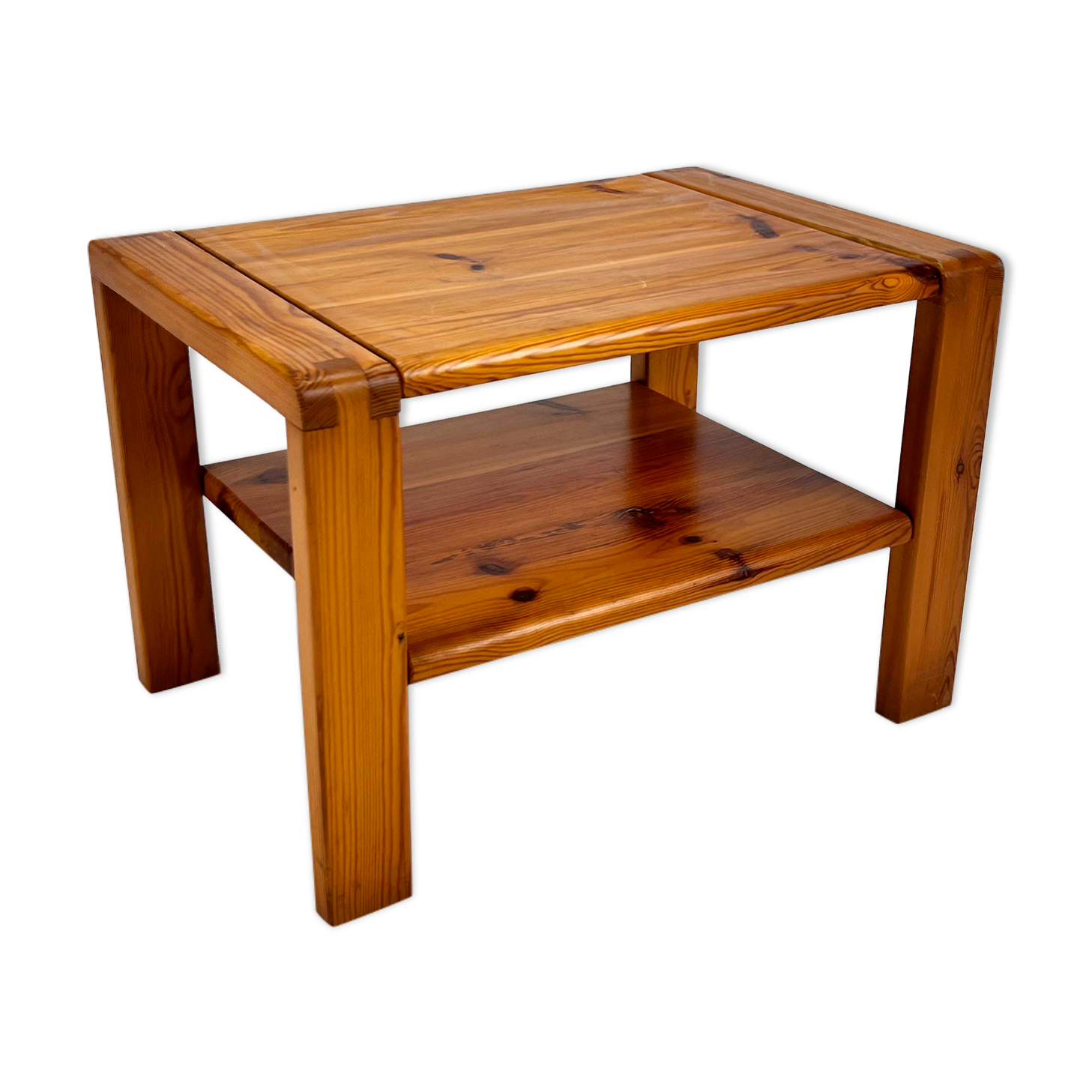 Maison Regain Pine stool or sidetable, 1970