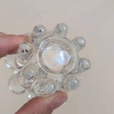 Glass candle holder, made in France, from Reims