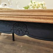 Regence style table in solid oak