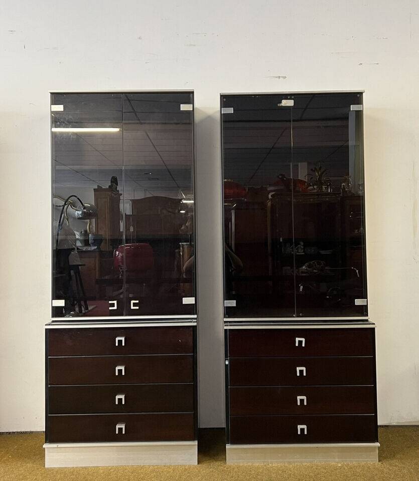 Bookcases of a Mahogany Executive Desk Set, Abbondinterni Italian publisher