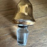 Glass and gilded bottle