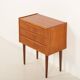 Meuble d'entrée en teck danois avec commode et miroir, années 1960.