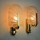 Pair of "leaf" wall lights by Carl Fagerlund, Murano glass, Germany, 1970