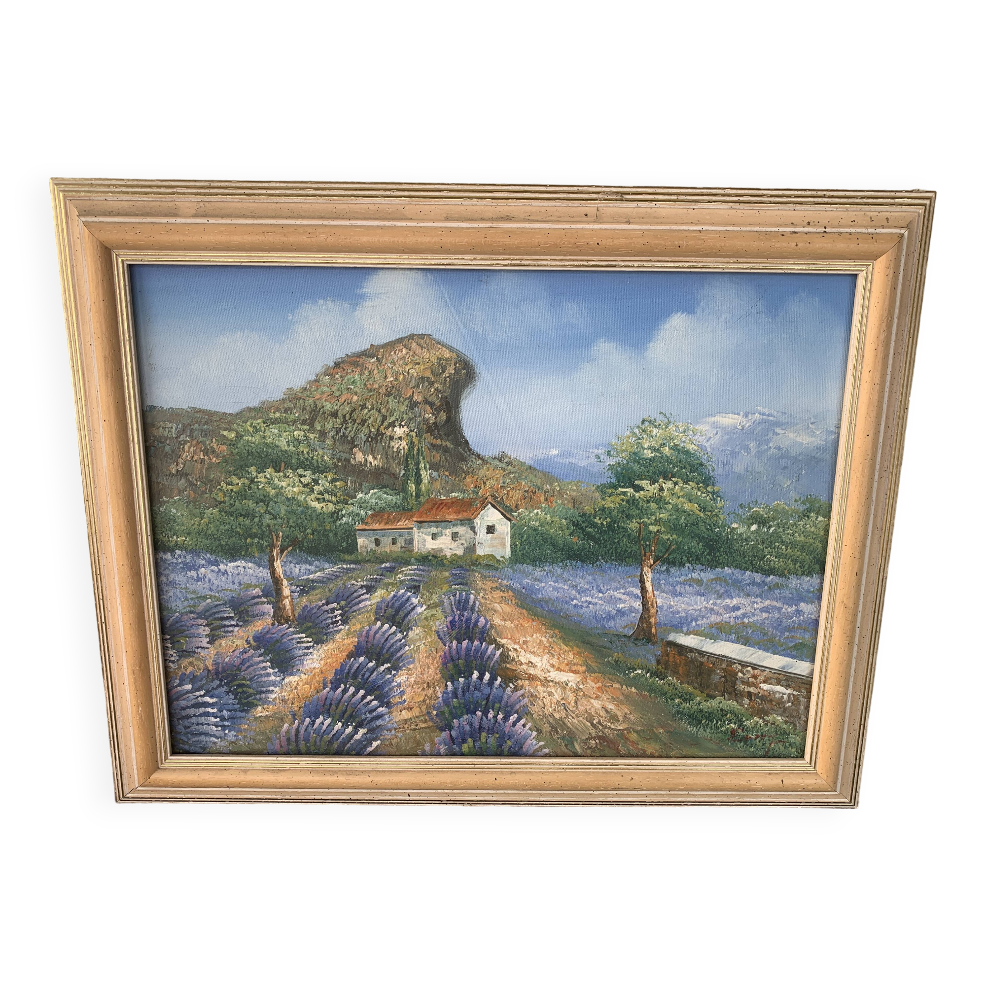 Tableau hst ghesquiere christophe champ de lavandes