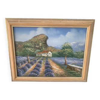 Painting hst ghesquiere christophe lavender field