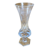 Vase ancien cristallerie de sèvres cristal moulé taillé made in france