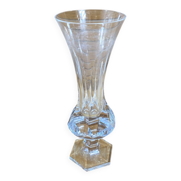 Ancient vase sèvres crystal glassworks moulded cut crystal made in france