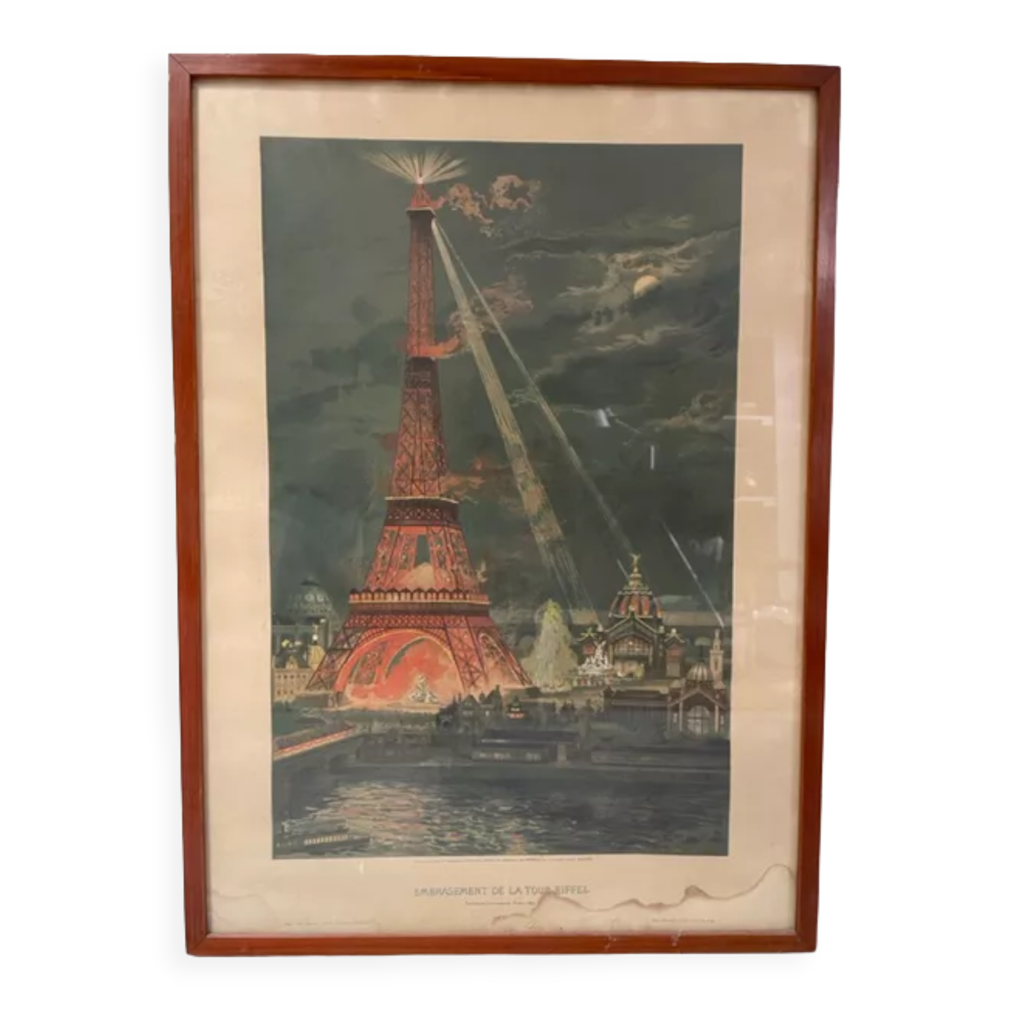 Framed vintage poster