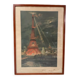 Framed vintage poster