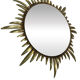 Vintage brass sunburst mirror 1960s