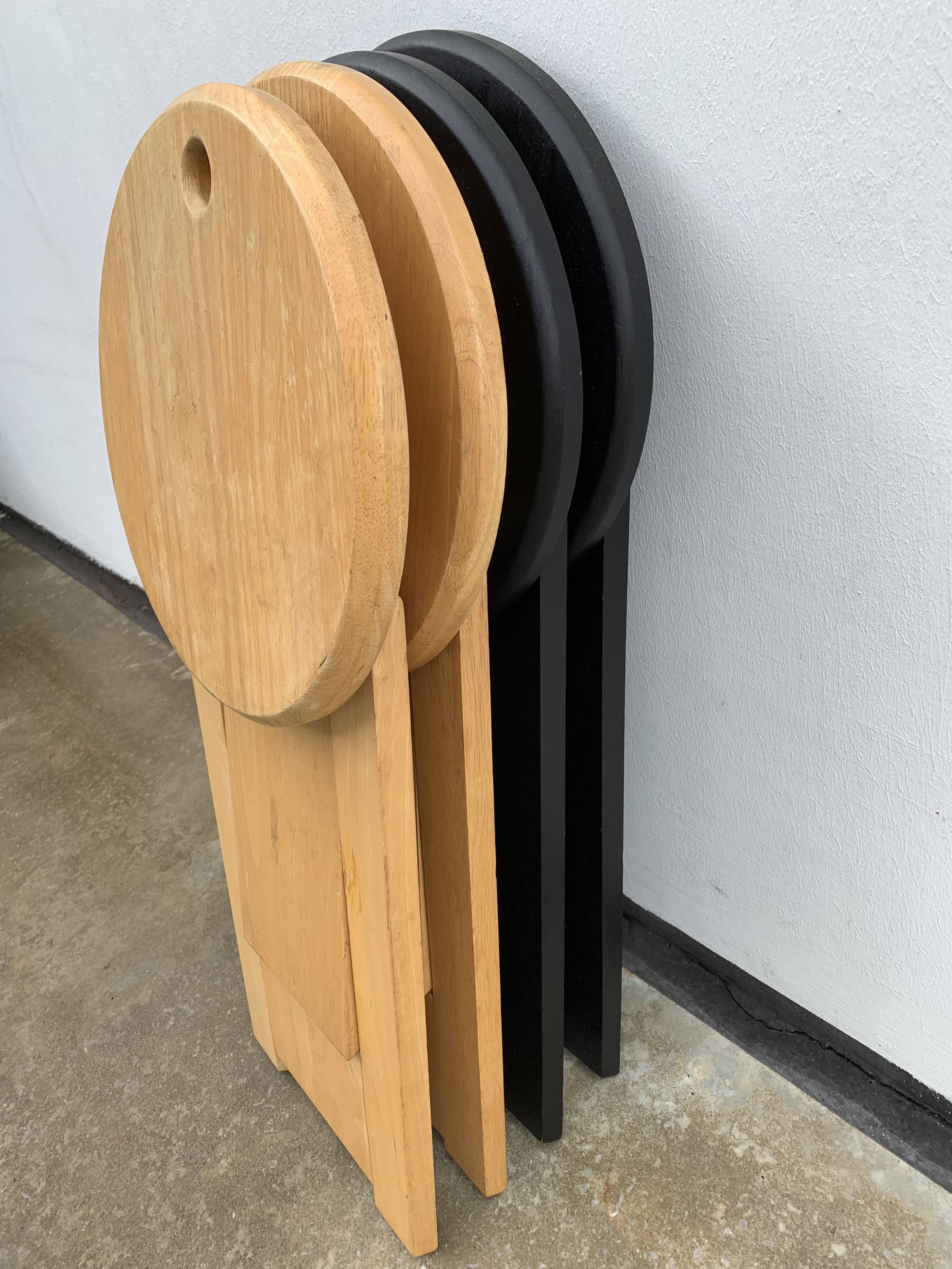 4 adrian Reed and Roger Tallon 1970 wooden folding stools