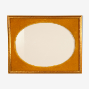 Photo frame in velvet & gold leaf