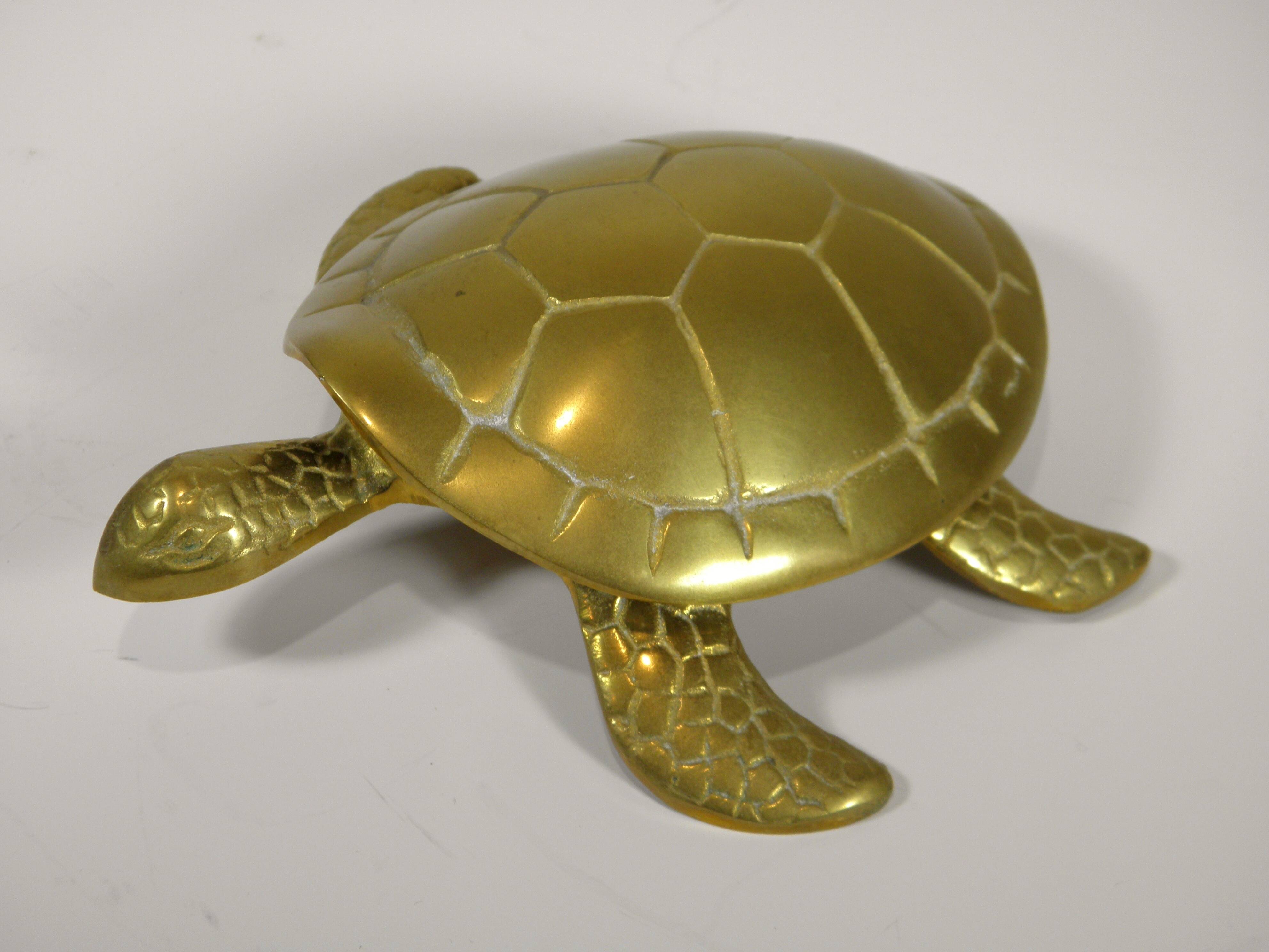 BRASS "TURTLE" POCKET TRAY