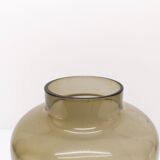 Hans-Agne Jakobsson smoked glass candle holder for Markaryd model L-102/32 - 1960s