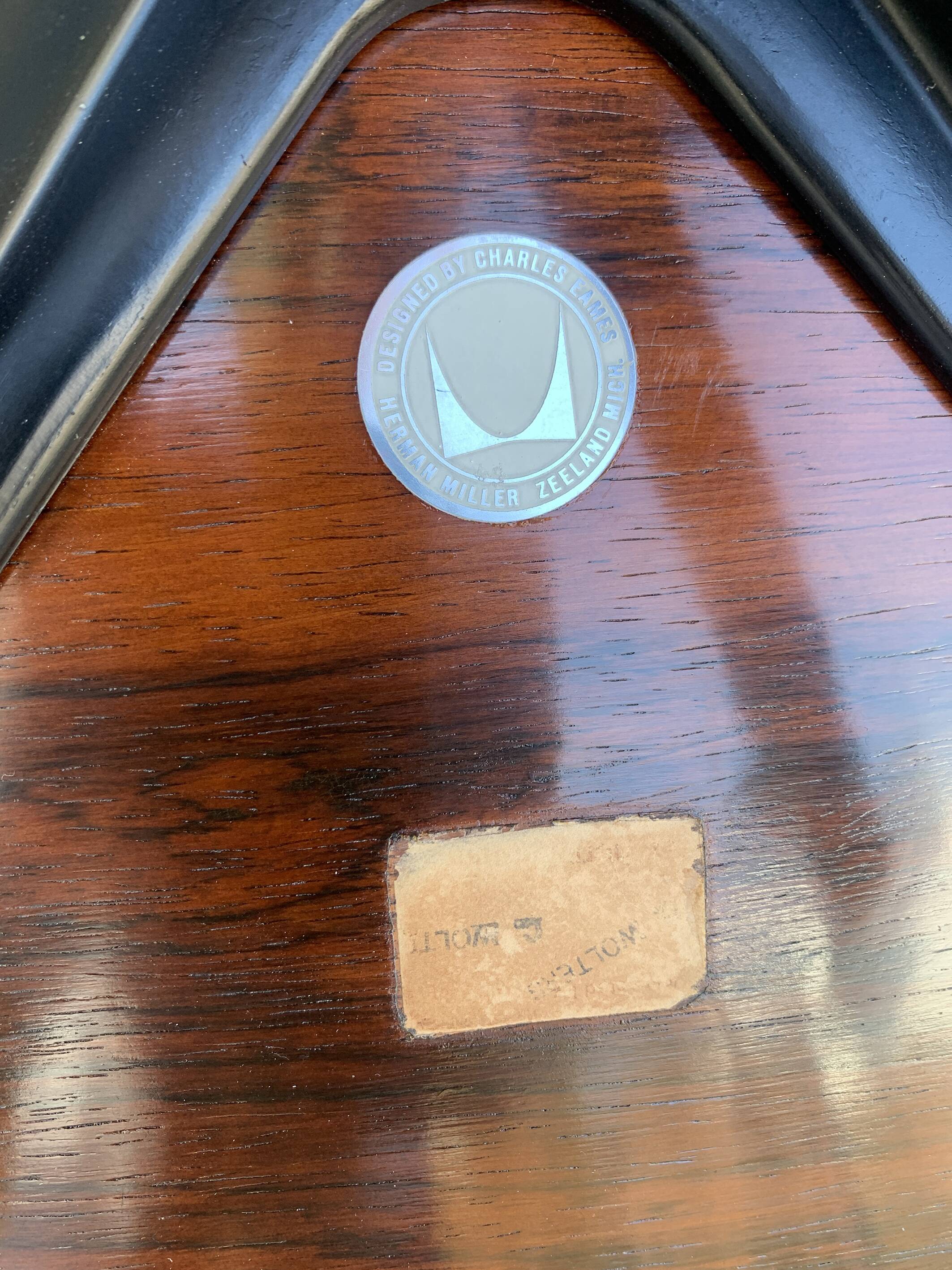 Herman Miller Lounge chair & ottoman palissandre Charles & Ray Eames 1960s