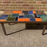 Vintage ceramic coffee table 1970