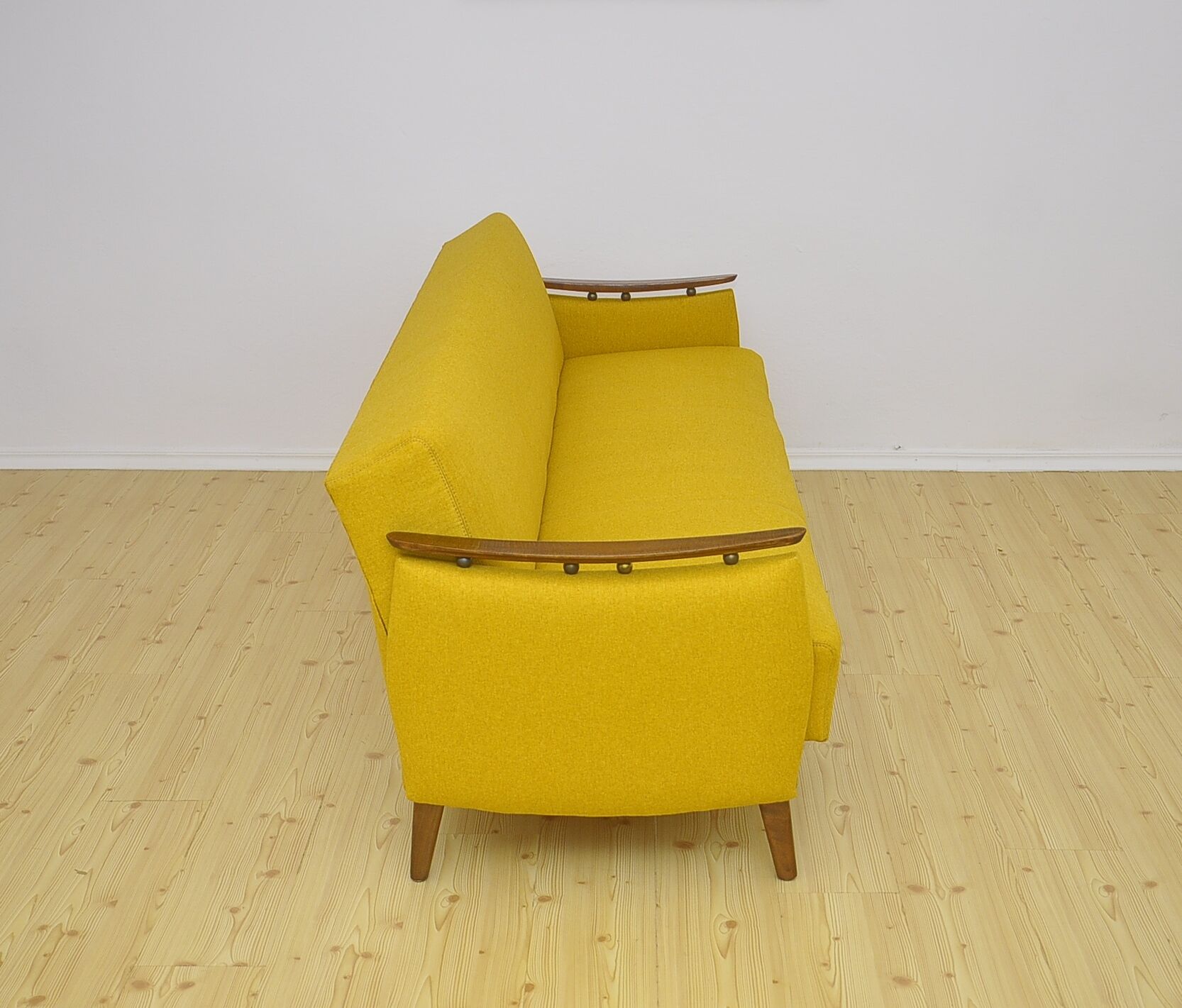 Daybed sofa with fold-out function, 1950s