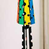Postmodern Memphis floor lamp, circa 1980.