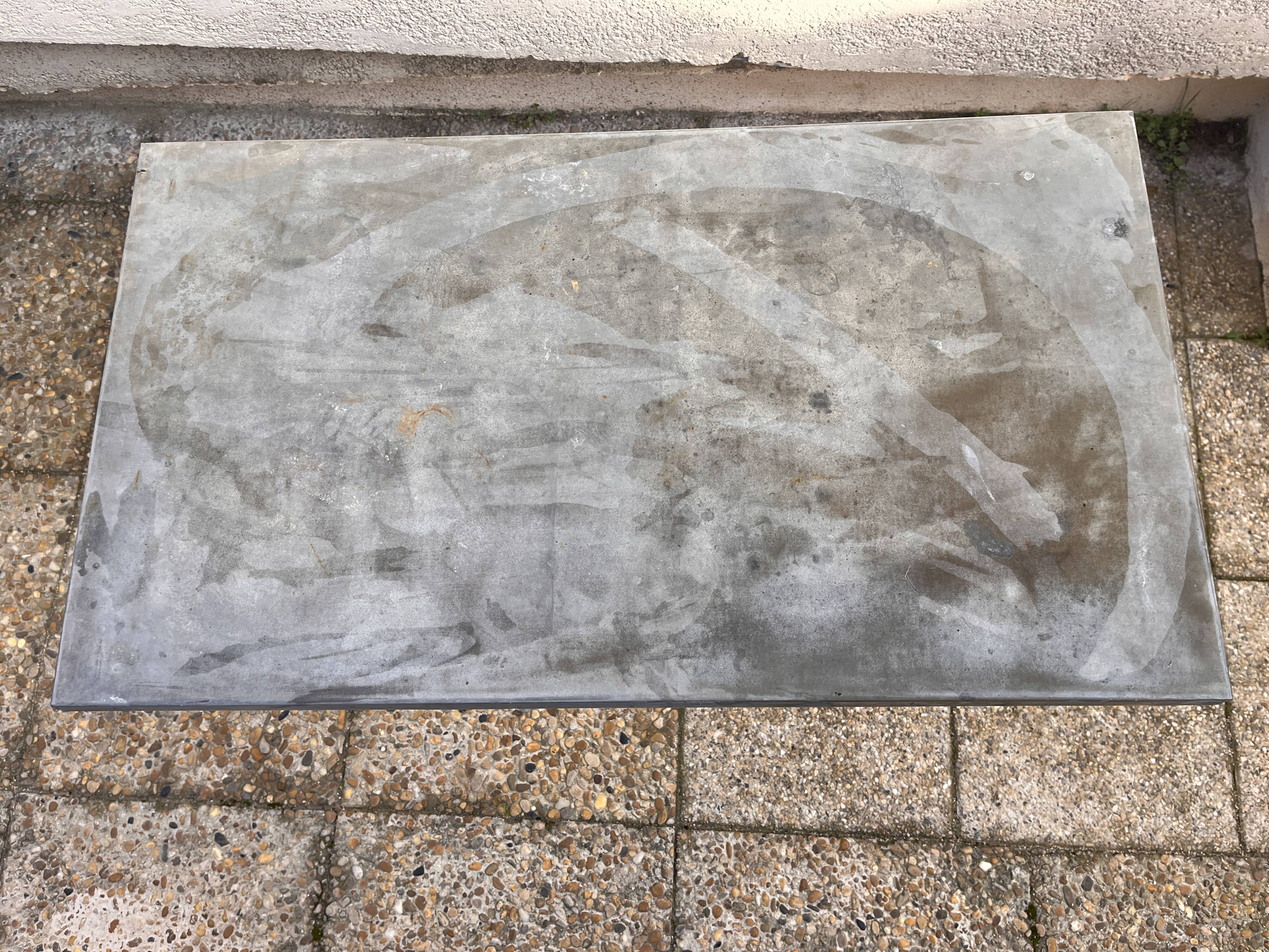 art deco wrought iron bistro table