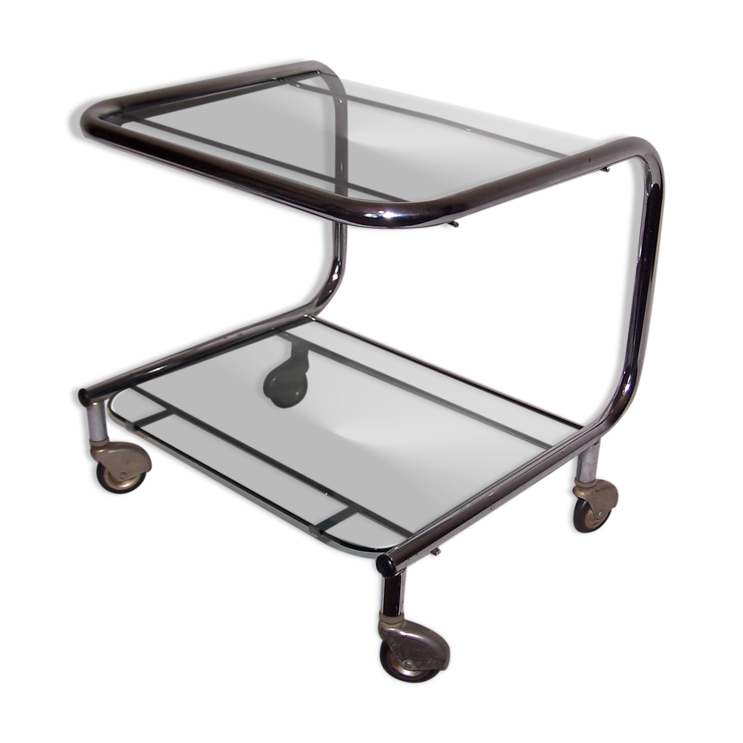 Wheeled serving table 70