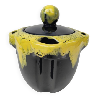 Ceramic ice bucket, mid-20th century.