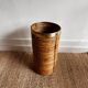 Rattan Brass Umbrella stand basket  Gabriella Crespi