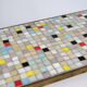 Mid Century Mosaic Plant Stand with orgin Hairpin Legs, 1950s