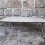 Travertine coffee table