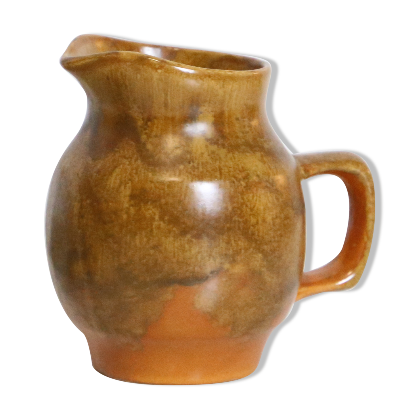 Stoneware milk pot, Henriot Quimper, made in France, vintage
