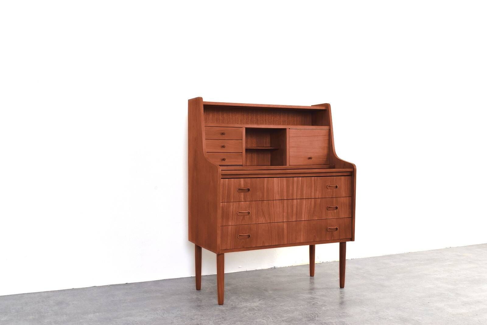 Mid-Century Danish Teak Secretary, 1960s.