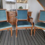 Fauteuil et 2 chaises style Louis XVI