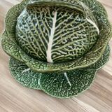 Soup tureen in cabbage barbotine