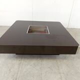Square Alveo coffee table by Willy Rizzo, 1970s