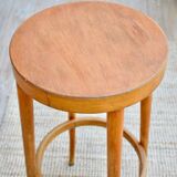 Baumann wooden bar stool duo