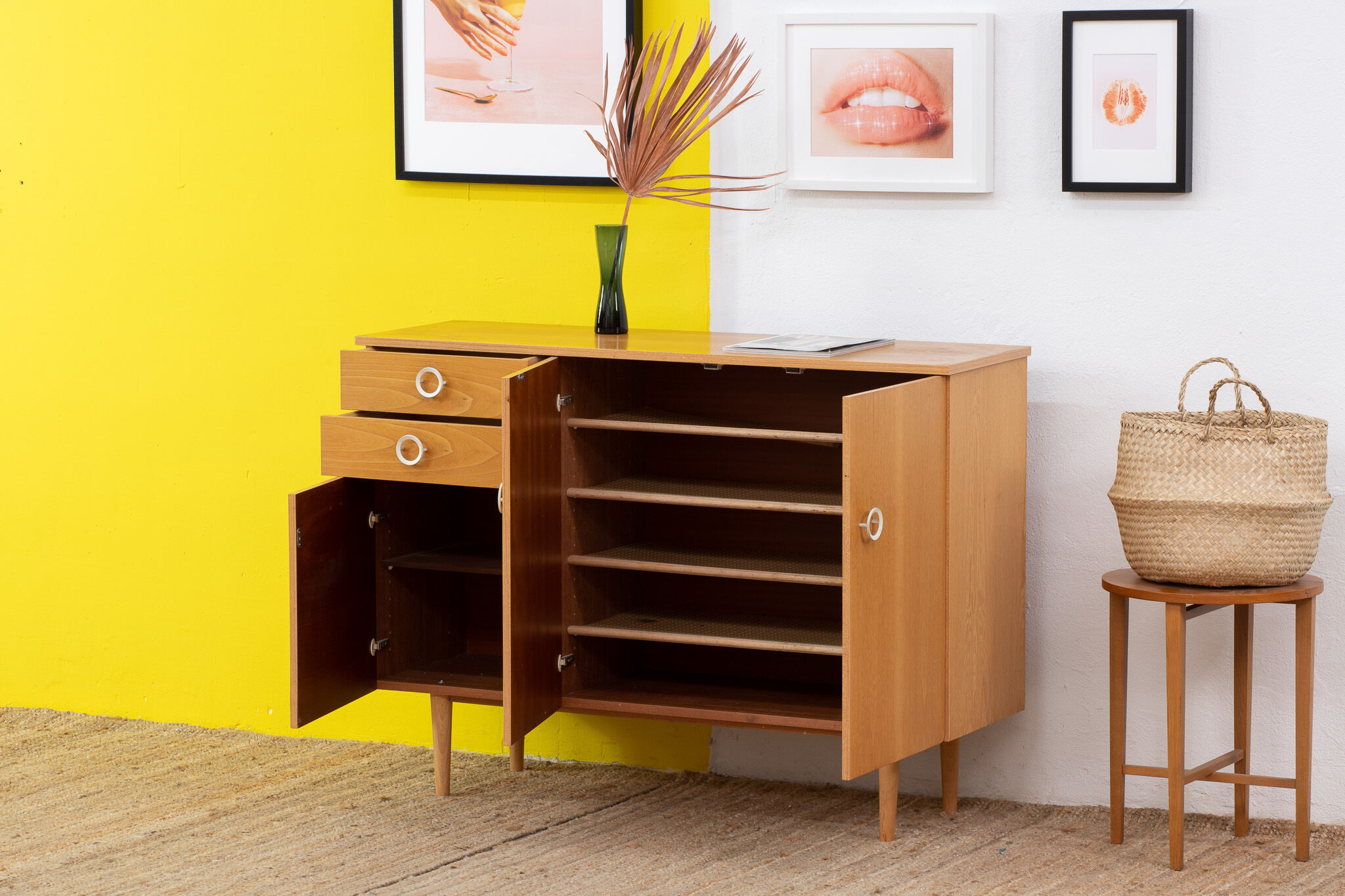 Vintage Scandinavian sideboard 120 cm