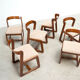 Ensemble de six chaises de salle à manger italiennes