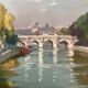 Painting signed Oil on canvas circa 1989 dimension: height -67cm- Length -73 cm-