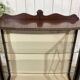 1930s English display cabinet in mahogany