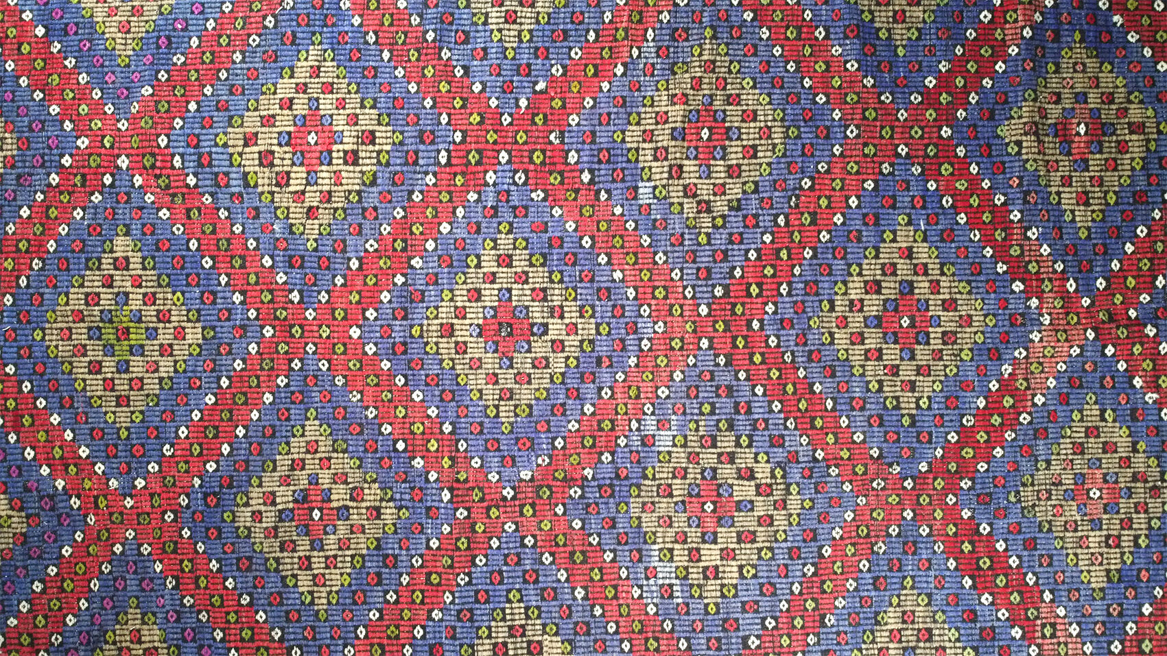 Anatolian handmade kilim rug 340 cm x 205 cm