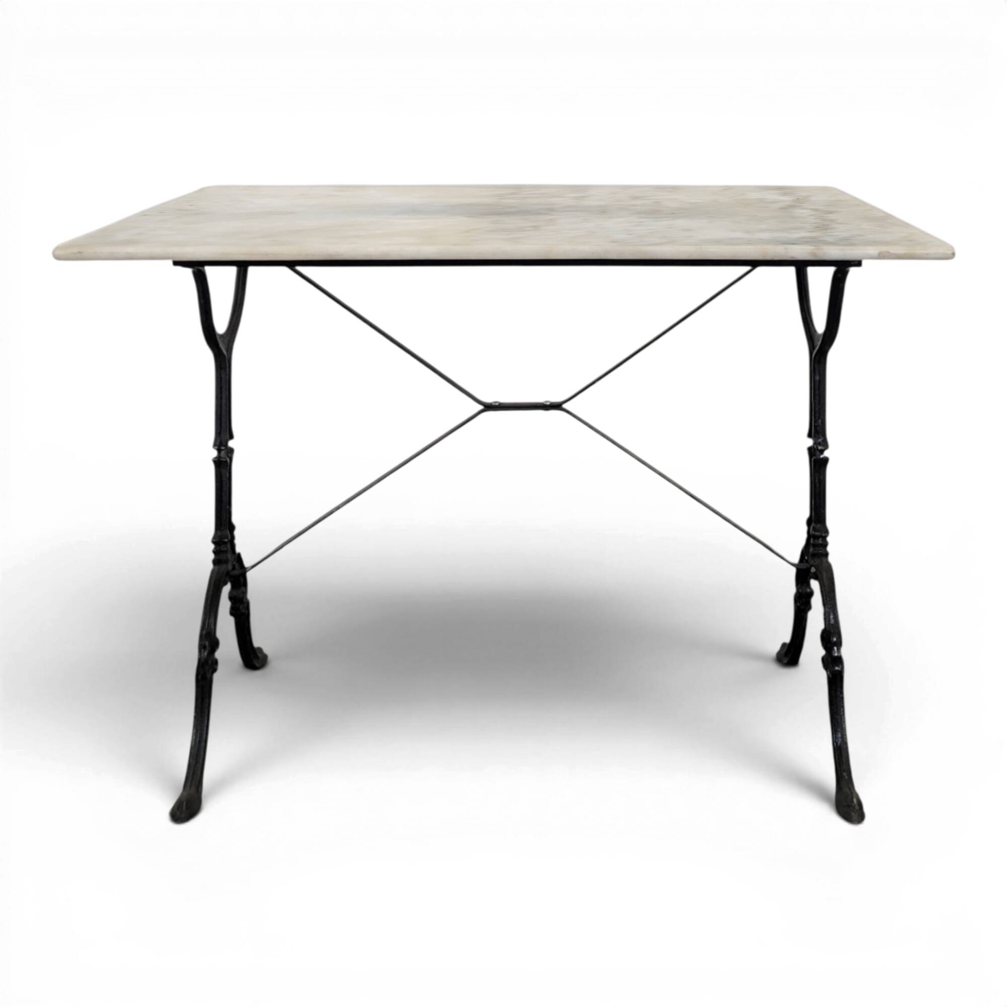 Bistro table with marble top