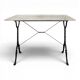 Bistro table with marble top