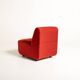 Modular Sofa in Red Fabric, Italy, 1970s